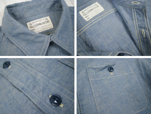 シャンブレー　半袖