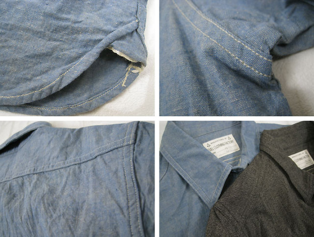 シャンブレー　半袖