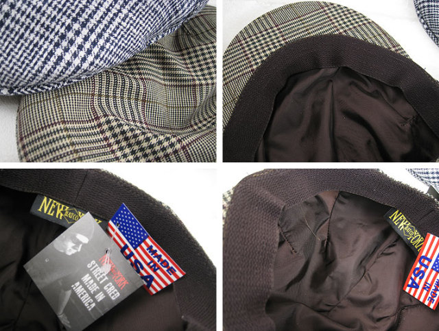 NEW YORK HAT ニューヨークハットラインドプレイド パブ Lined
