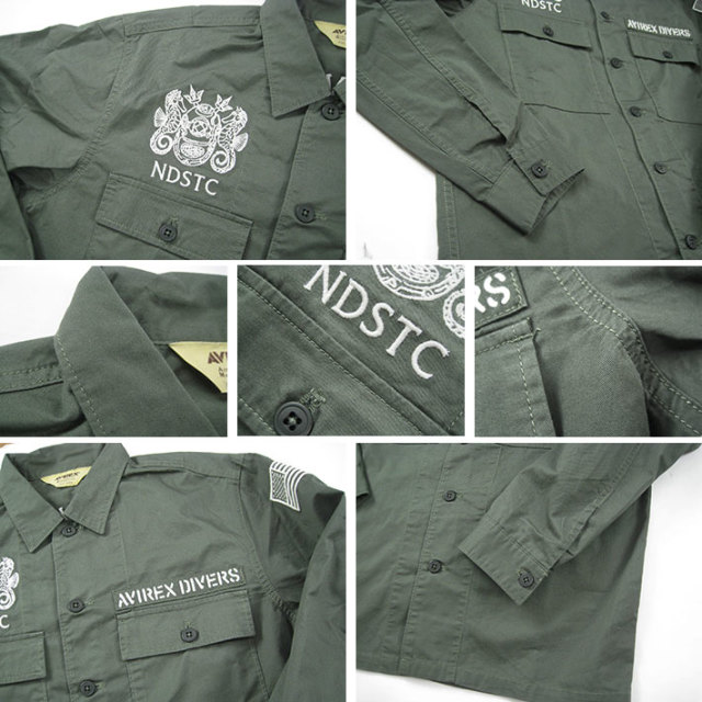 アヴィレックス ワークシャツ