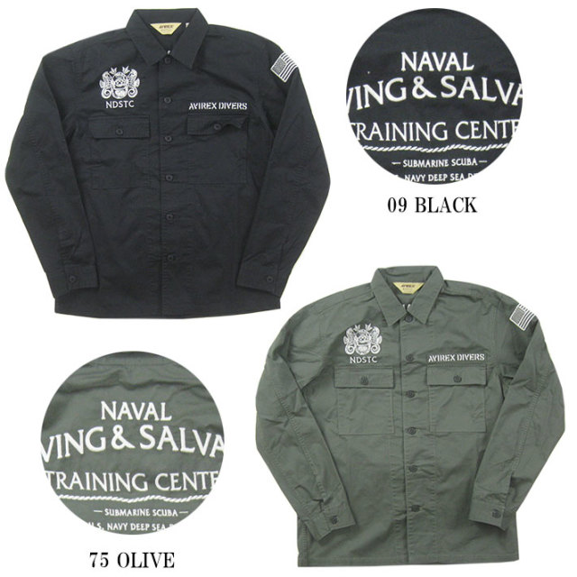 アヴィレックス ワークシャツ