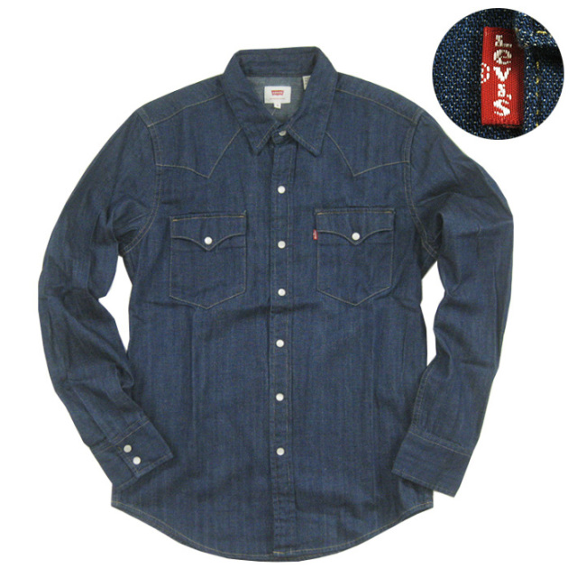 Levi's リーバイス クラシック デニムウエスタンシャツ リンス 66986-0020 -JOE-