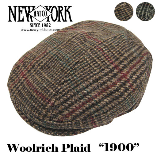 NEW YORK HAT ニューヨークハット ウールリッチ プレイド 1900 Woolrich Plaid 1900 NH-9017 -JOE-