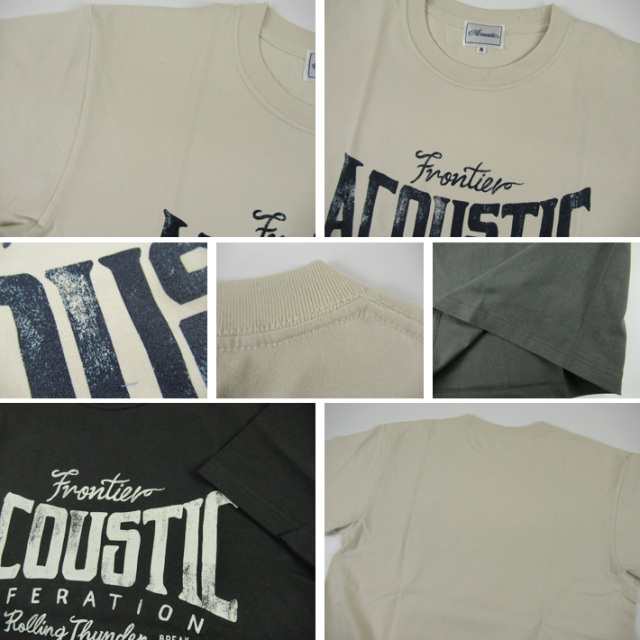 Acoustic アコースティック 半袖Tシャツ ACOUSTIC LIFERATION AC24207