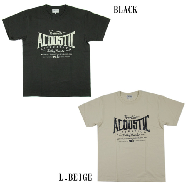Acoustic アコースティック 半袖Tシャツ ACOUSTIC LIFERATION AC24207