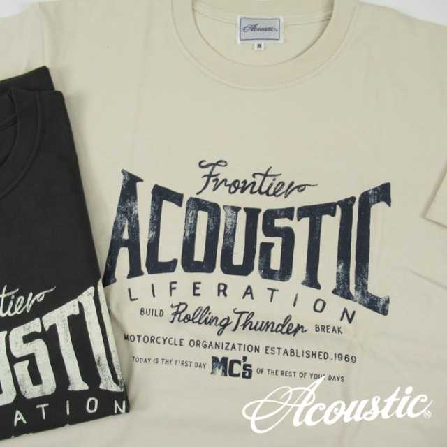 Acoustic アコースティック 半袖Tシャツ ACOUSTIC LIFERATION AC24207