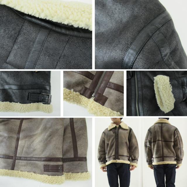 Alphaアルファ B-3 フェイクムートン フライトジャケット TA1548【秋冬