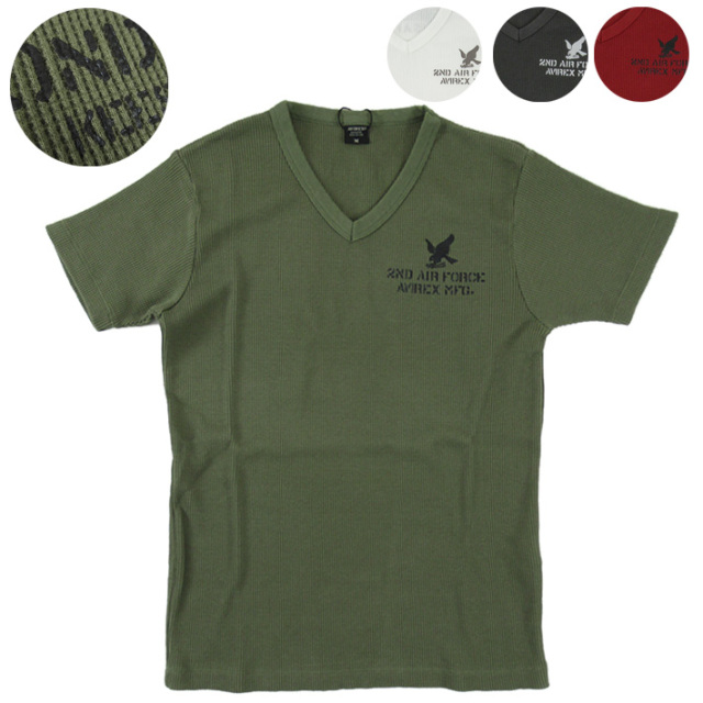 avirex ワッフルTシャツ