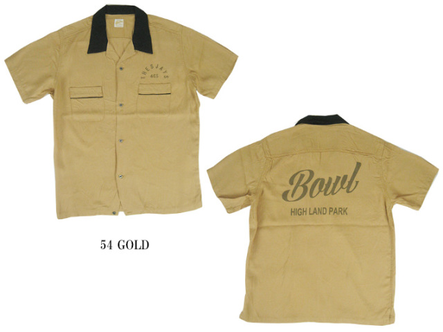 BARNS バーンズ ボウリングシャツ BR-7524 -JOE-