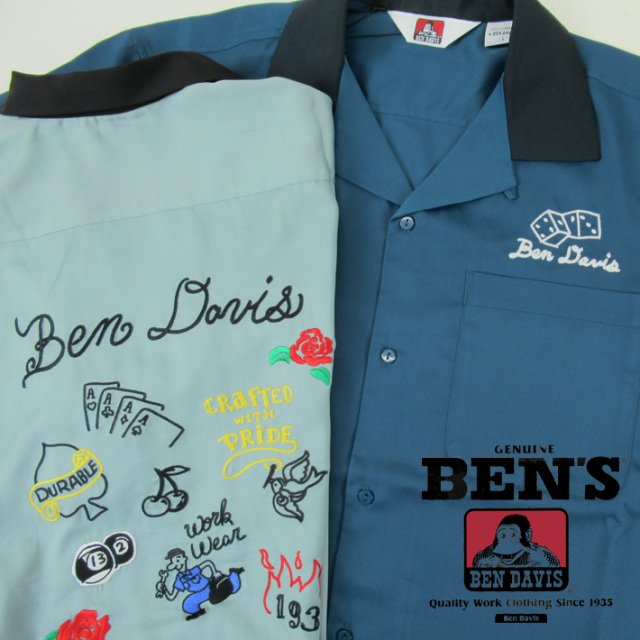BEN DAVIS ベンデイビス オープンカラーシャツ T-23580034 -JOE-