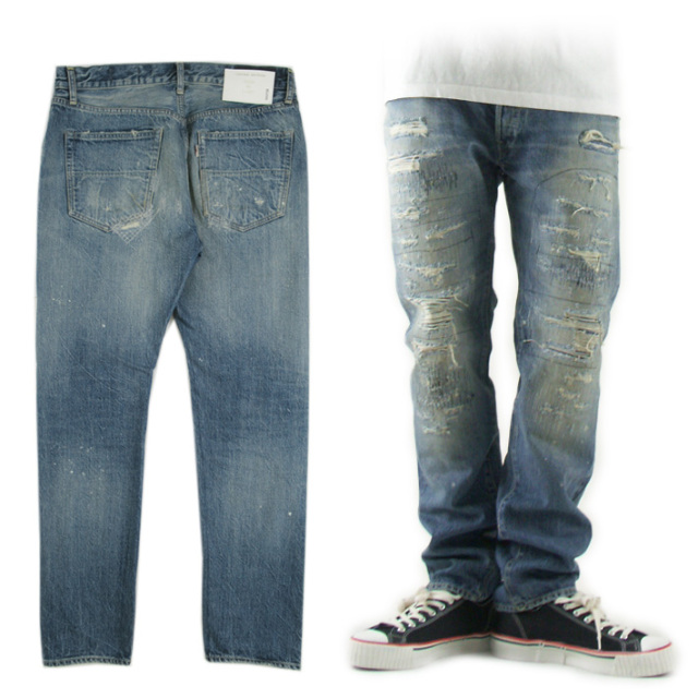 BIGJOHN DENIM WASH LABO M106J VINTAGE HARD REMAKE SLIM FIT -JOE-
