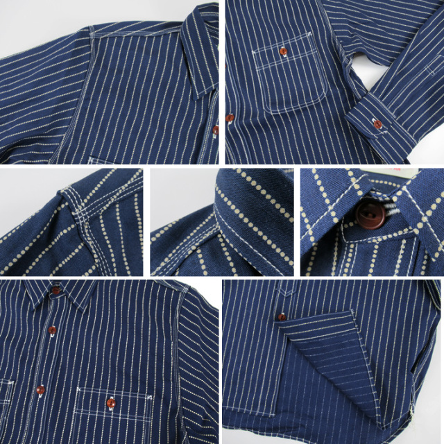 big john セルビッジシャンブレーシャツ ウォバッシュ シャツ BIG JOHN ビッグジョン セルビッジ シャンブレー シャツ