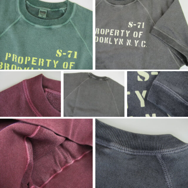 BARNS バーンズ 90's 半袖スウェットシャツ BR-26117 -JOE-
