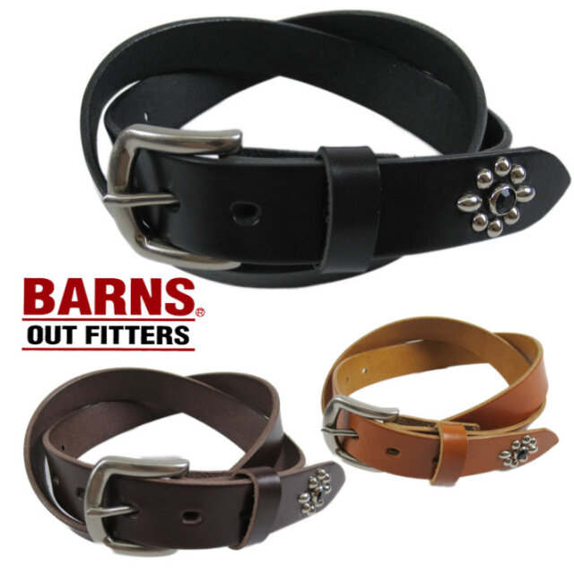 RACER WORLDWIDE レザージャケット スタッズベルト付き 完売品 BARNS バーンズ 栃木レザー スタッズ ベルト LE-4343 -JOE-