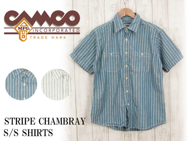 カムコ シャンブレー 半袖シャツ