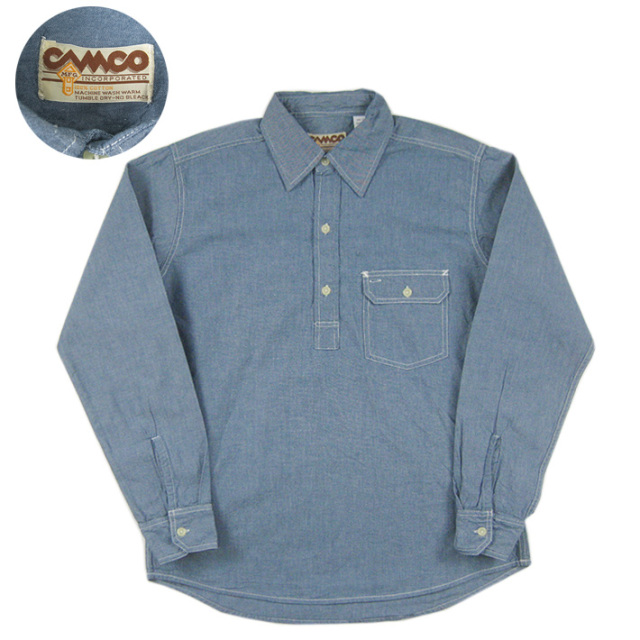 未使用CAMCO シャンブレーシャツ 長袖 CAMCO（カムコ）CHAMBRAY SHIRTS（シャンブレーシャツ）長袖