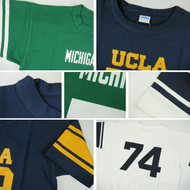 チャンピオン・フットボールTシャツ Champion/50/50 Football T-Shirt（チャンピオン フットボールT