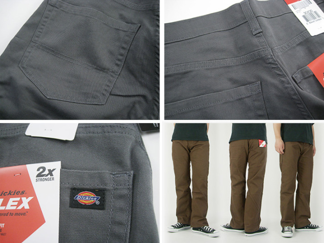 Dickies ディッキーズ FLEX ダック 5ポケット ワークパンツ レギュラー