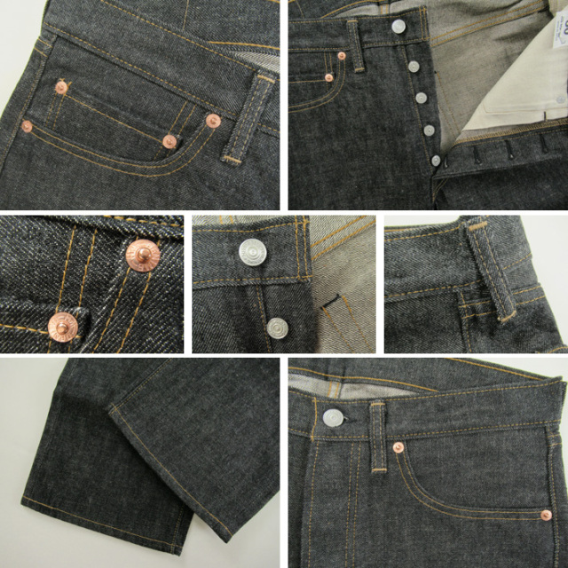DENIME ドゥニーム Lot 224-66B (66MODEL) BLACK DENIM リジッド -JOE- 