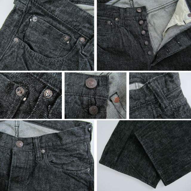 フルカウント ブラックデニム 0105