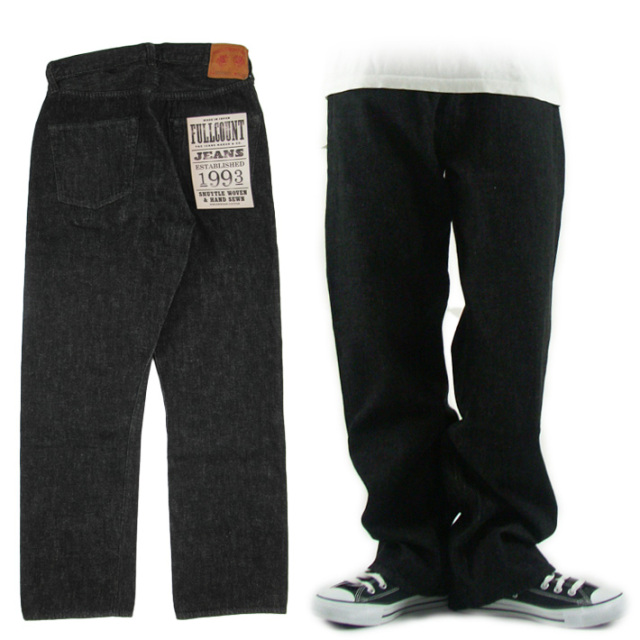 FULLCOUNT フルカウント 0105BKSS ブラックデニム Wide Black