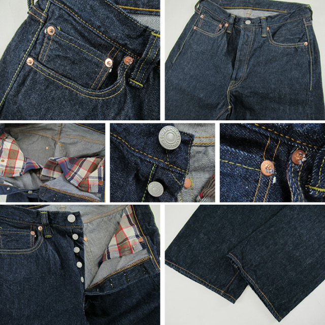 FULLCOUNT フルカウント 1101NA 藍染 NATURAL INDIGO STRAIGHT DENIM 