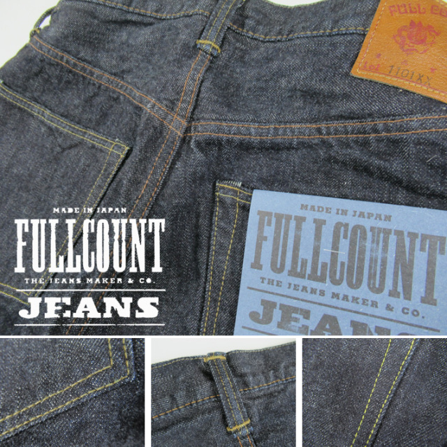 FULLCOUNT 1101XX ワンウォッシュ STRAIGHT DENIM ジーンズ -JOE-