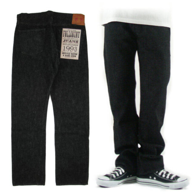 フルカウント ブラックデニム