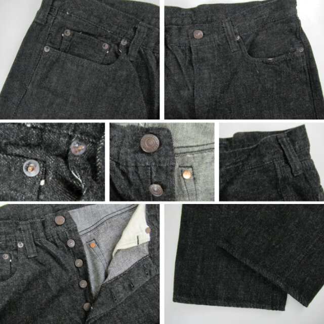 FULLCOUNT フルカウント 1108BKSS SLIM STRAIGHT BLACK (Super Smooth