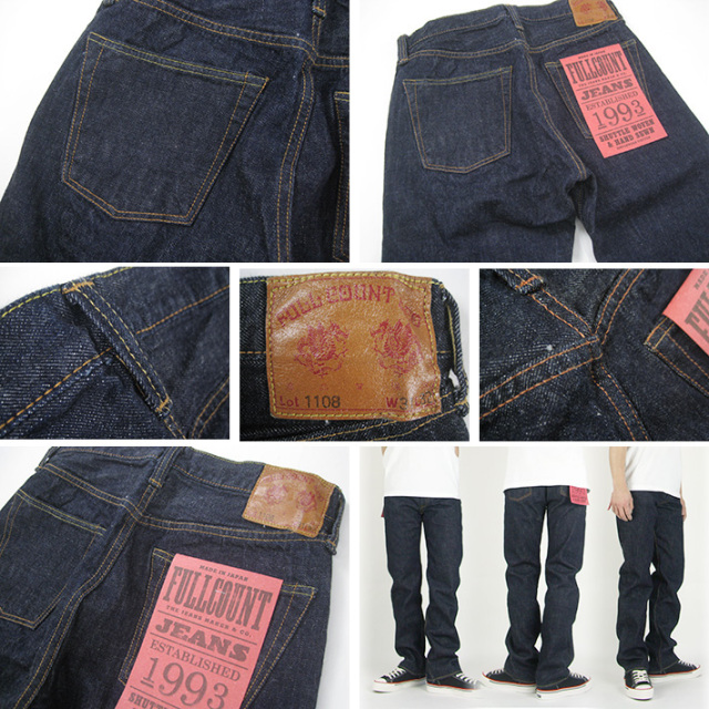 FULLCOUNT フルカウント 1108 SLIM STRAIGHT ジーンズ ワンウォッシュ