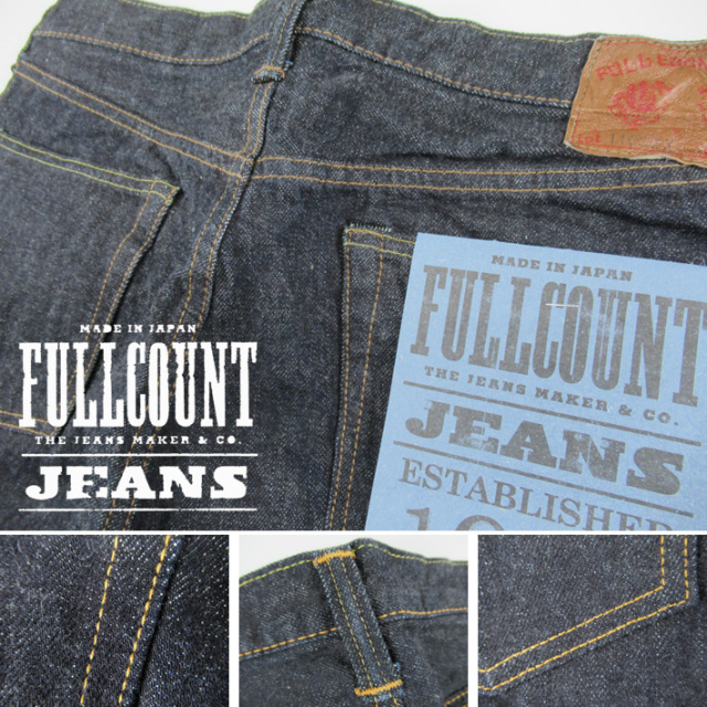 FULLCOUNT 1108XX ワンウォッシュ SLIM STRAIGHT ジーンズ -JOE-