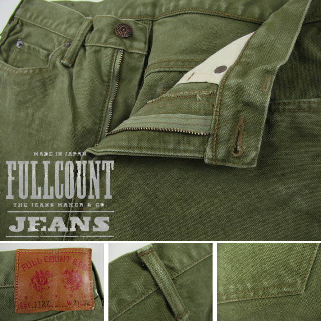 FULLCOUNT フルカウント Paraffin Canvas Tapered Pants 1127 -JOE-