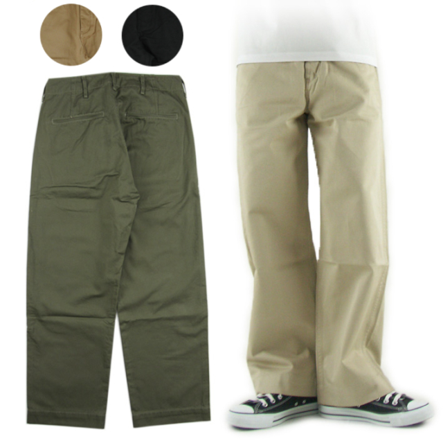 FULLCOUNT フルカウント チノパン ワイドストレート  U.S. ARMY CHINO 41 KHAKI  1201 -JOE-