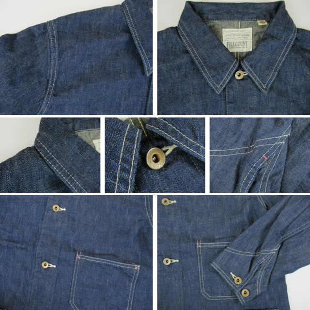 FULLCOUNT フルカウント カバーオール Denim Chore Jacket 2015-1 -JOE-