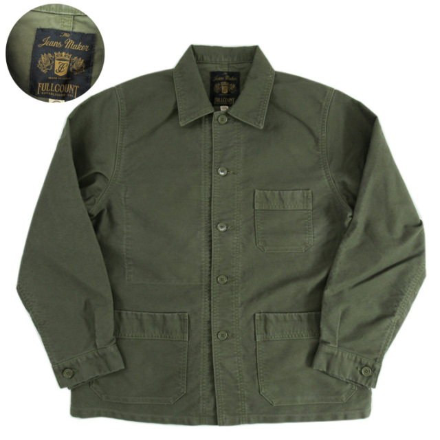 FULLCOUNT フルカウント French Moleskin Work Jacket 2022 -JOE-