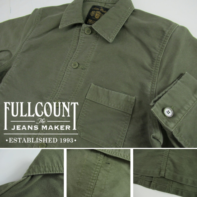 FULLCOUNT フルカウント French Moleskin Work Jacket 2022 -JOE-