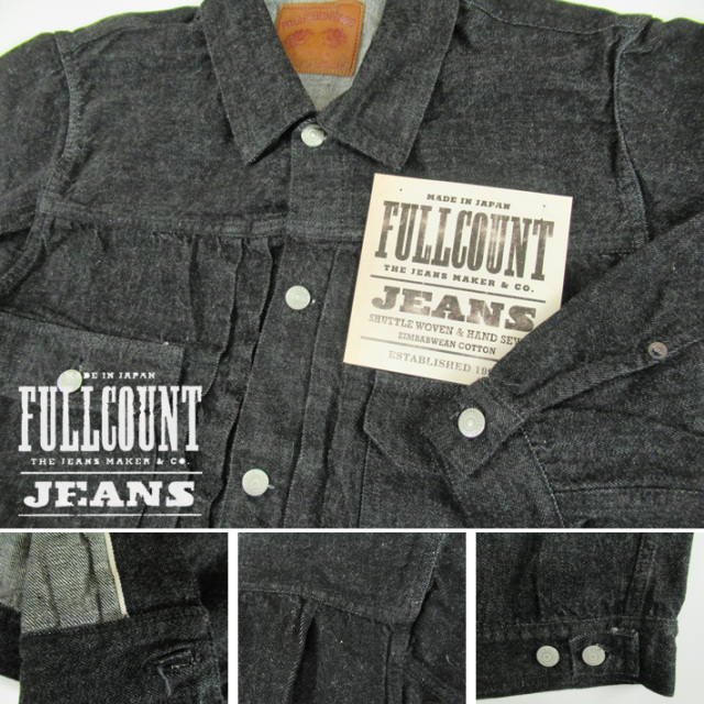 FULLCOUNT フルカウント 11.5oz ブラックデニム 2ndタイプ デニム