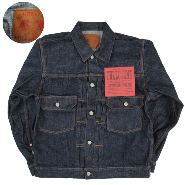 FULLCOUNT フルカウント 2ndタイプ デニムジャケット 13.7oz DOUBLE FLAP POCKET(2nd MODEL)  2102 -JOE-