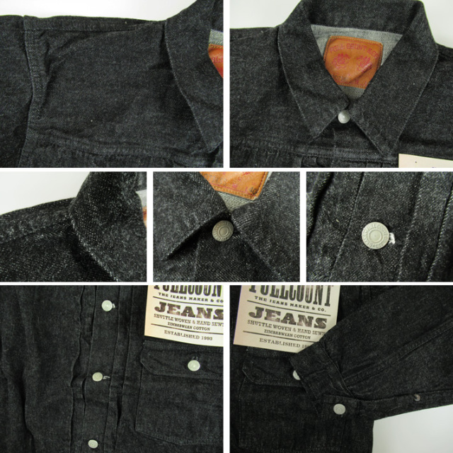 FULLCOUNT フルカウント 11.5oz ブラックデニム 1stタイプ