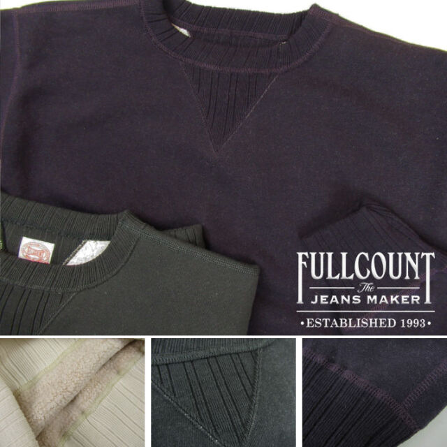 【新品】FULLCOUNT フルカウントヴィンテージ加工スウェットシャツ XL FULLCOUNT フルカウント スウェットシャツ DOUBLE V SET IN SLEEVE