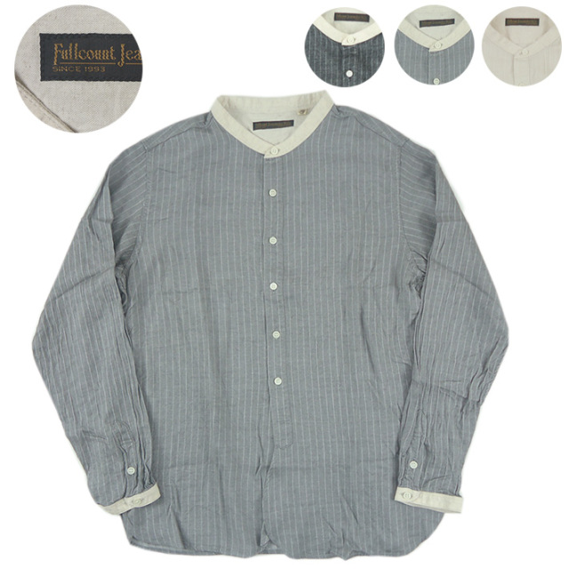 フルカウント バンドカラー シャツ