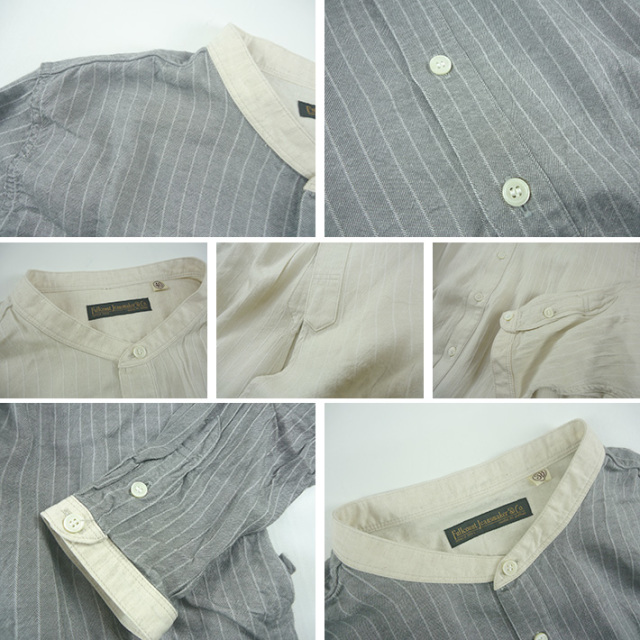 フルカウント バンドカラー シャツ