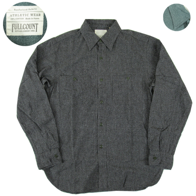 【FULLCOUNT】シャンブレーシャツ Size40【フルカウント】 FULLCOUNT フルカウント 4992 長袖 ヴィンテージ シャンブレー
