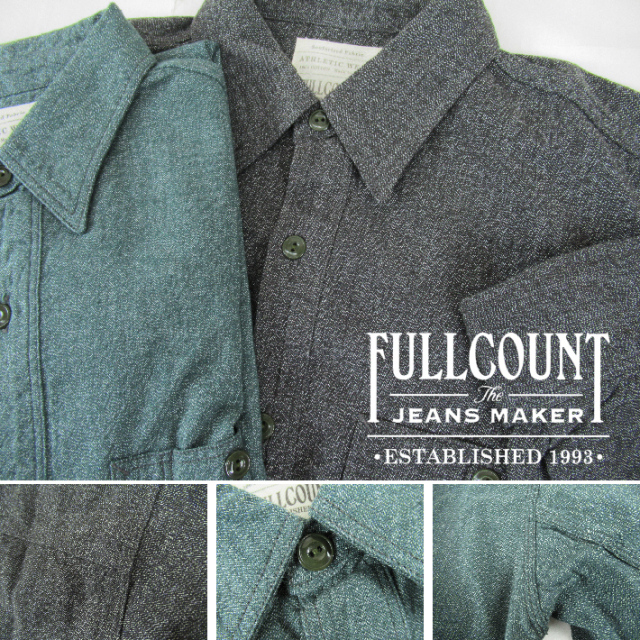 FULLCOUNT フルカウント シャンブレー ワークシャツ Covert Chambray