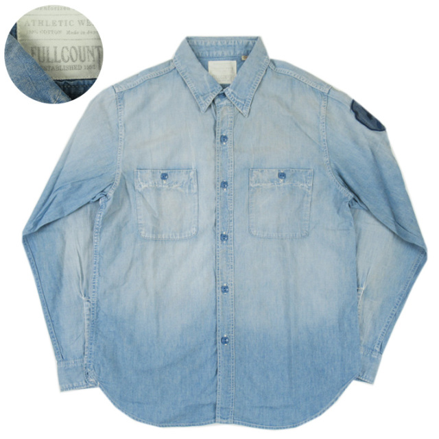 FULLCOUNT フルカウント シャンブレーシャツ サイズ40 FULLCOUNT フルカウント シャンブレーシャツ 4810HW-24 -JOE-