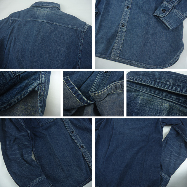 FULLCOUNT フルカウント デニムワークシャツ ハンドウォッシュ DENIM