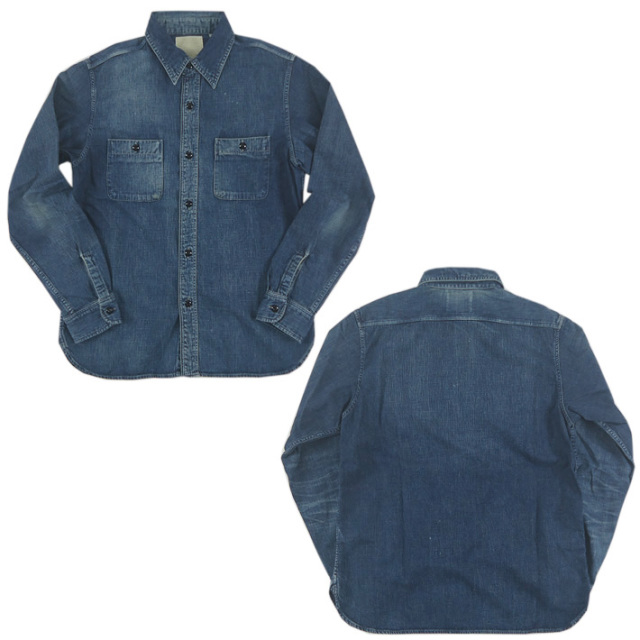 FULLCOUNT フルカウント デニムワークシャツ ハンドウォッシュ DENIM