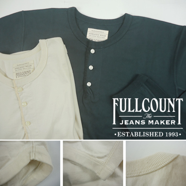 フルカウント 長袖 ヘンリー