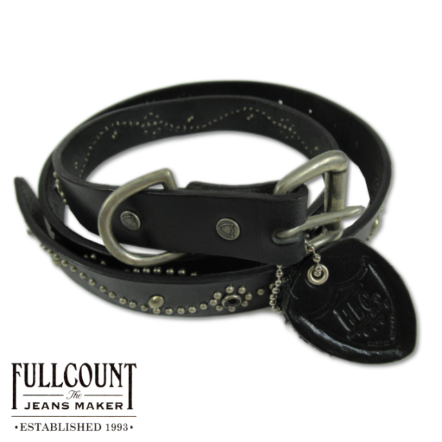 フルカウント レザーベルト 6216HTC Flower Studs Belt by Zip