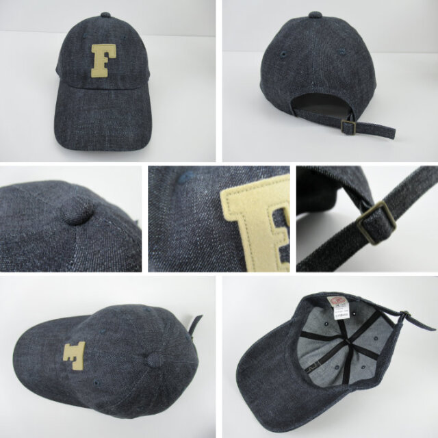 FULLCOUNT フルカウント ベースボールキャップ 6Panel Low-Crown Denim